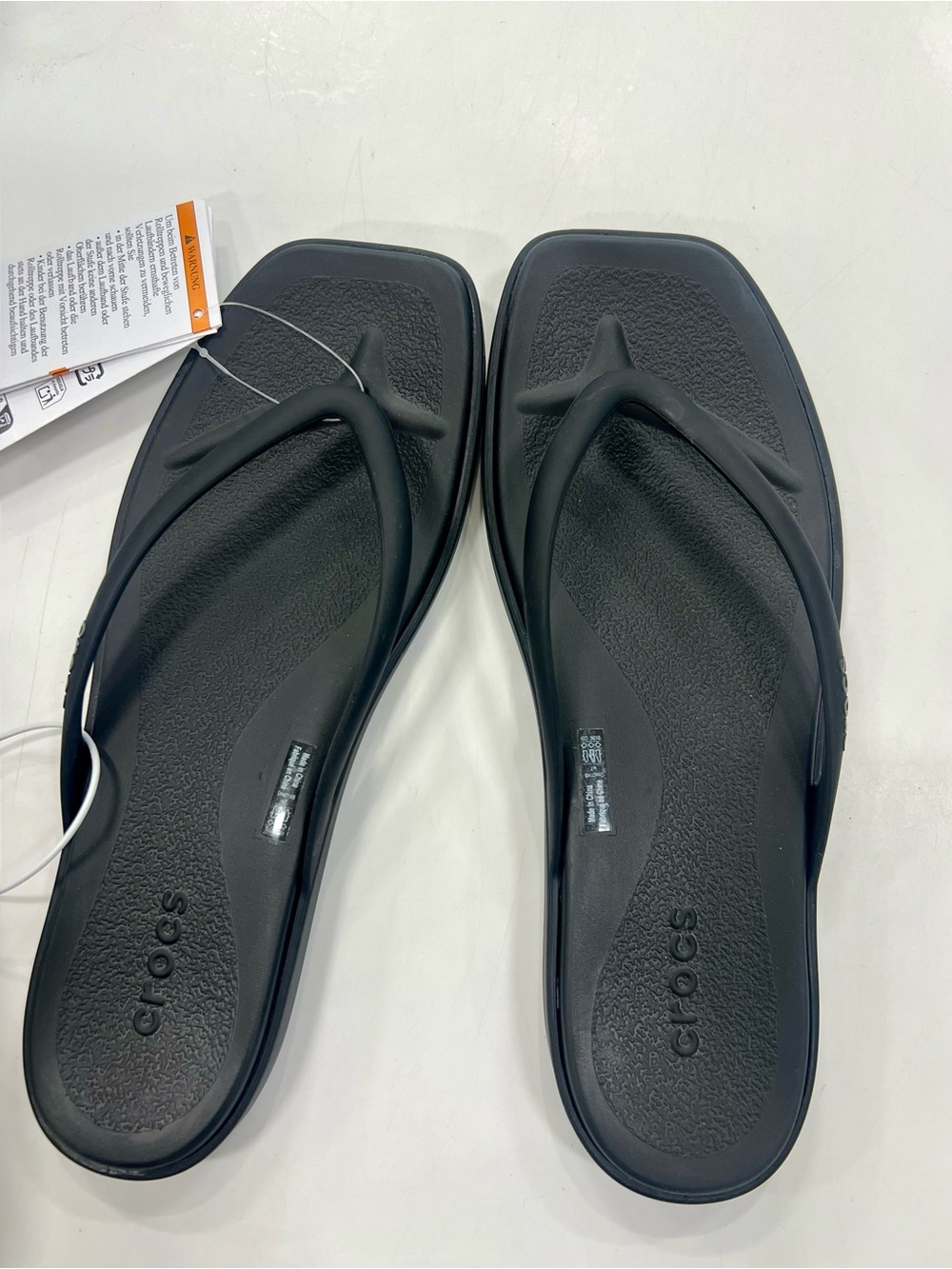 CROCS Black Women's Flip Flop Sandals